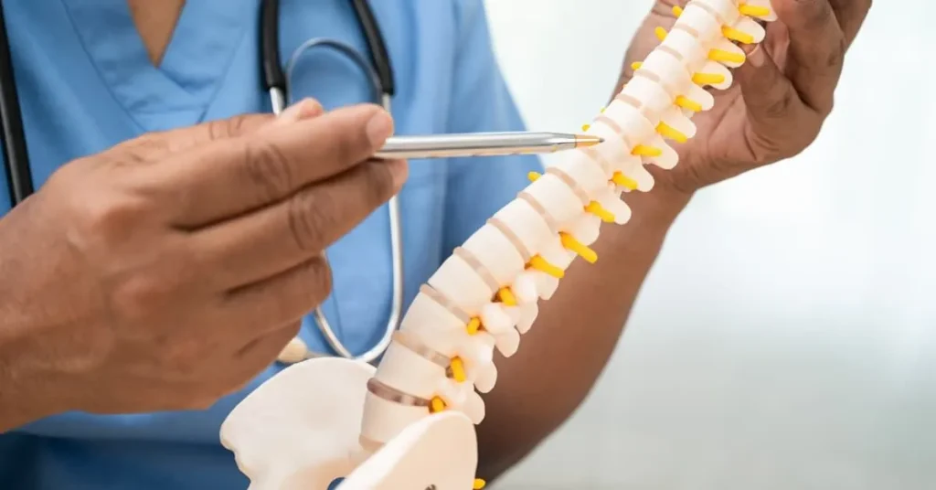 Laser spine surgery with no bone drilling